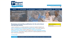 Desktop Screenshot of 1st4sportqualifications.com